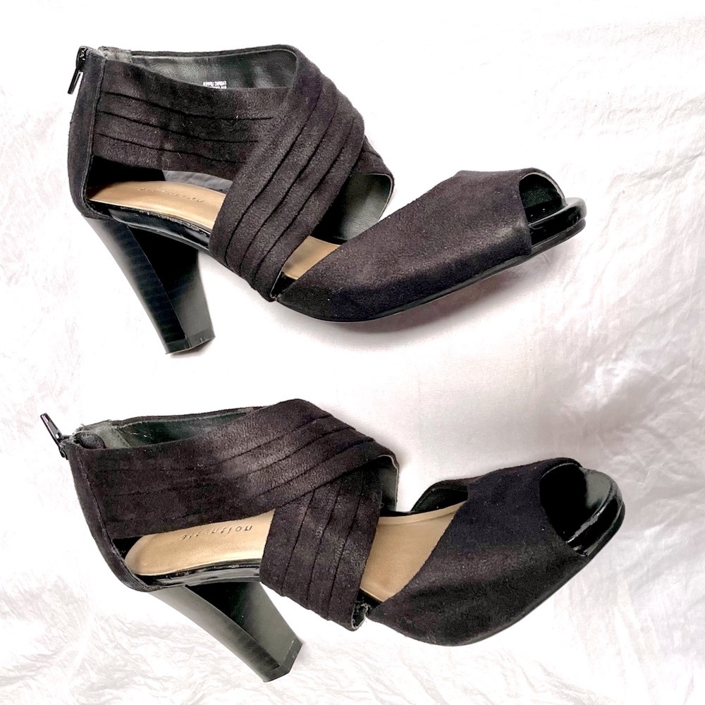 ATTENTION women’s heeled sandals (jenna) black size5 NWOT - Picture 6 of 13